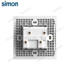 Bộ Công tắc đôi, 1 chiều mặt vuông màu sâm panh (champagne) cao cấp Simon S6 581021-46