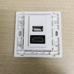 Module ổ cắm sạc USB và ổ HDMI vuông màu trắng Simon i7 700494