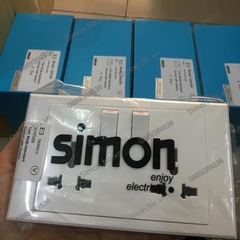 Bộ 2 ổ cắm đa tiêu chuẩn kèm công tắc ổ Simon E3 304589