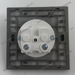 Module ổ cắm đơn schuko 16A có chân tiếp địa màu xám Simon i7 701687-61