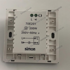 Module chiết áp quạt 200W màu xám Simon i7 70E201-61