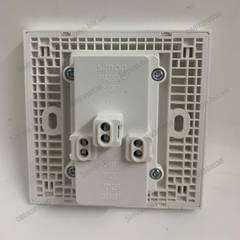 Bộ Ổ cắm đôi chuẩn Âu-Mỹ 16A chuẩn vuông màu Xám (Grey) Simon E6 721287-61