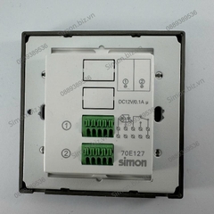 Module Nút nhấn đôi có đèn LED màu Xám hệ thống nhà thông minh RCU Simon i7 70E127-61