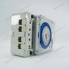 Công tắc hẹn giờ dạng cơ tuần hoàn 24h 96 chu kỳ lắp thanh ray Siron SR-TS31