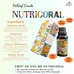 Thức ăn san hô tăng màu NutriCoral - cần thiết cho mọi hồ san hô cá biển (amino acid, vitamin, vi lượng, fatty acid...)