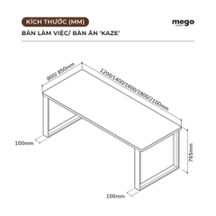 Bàn Làm Việc/ Bàn Ăn KAZE