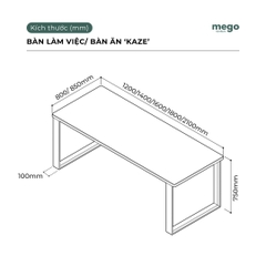 Bàn Làm Việc/ Bàn Ăn KAZE