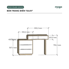 Bàn Trang Điểm SILKY