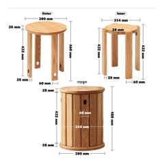 Ghế Đôn Thông Minh NOOK - 4 Trong 1