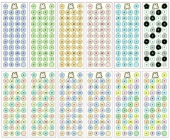 STICKER BẢNG CHỮ CÁI VÀ SỐ THỨ TỰ TRANG TRÍ TẬP SÁCH/ SỔ LƯU NIỆM T.CRAFT HOUSE
