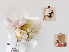 SET 5 TÚI ĐỰNG HOA ỐC QUẾ TRÁI TIM STYLE HÀN QUỐC – QUÀ TẶNG THIẾT KẾ ĐỘC ĐÁO T.CRAFT HOUSE