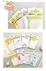 GIẤY NHỚ ĐỦ HÌNH DẠNG DỄ THƯƠNG GỌN NHẸ, TIỆN LỢI, DỄ MANG THEO T-CRAFT ^^