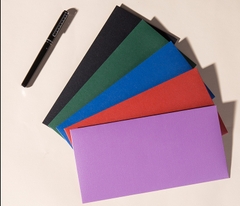 SET 5 BAO THƯ ÁNH KIM 250GSM KÍCH THƯỚC 220x110mm NHIỀU MÀU SẮC T.CRAFT HOUSE