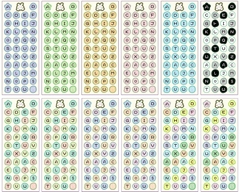 STICKER BẢNG CHỮ CÁI VÀ SỐ THỨ TỰ TRANG TRÍ TẬP SÁCH/ SỔ LƯU NIỆM T.CRAFT HOUSE