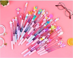 BÚT BI NƯỚC MÀU ĐEN KIM TUYẾN HỌA TIẾT HOẠT HÌNH XINH XẮN NGÒI 0.38MM T-CRAFT ^^