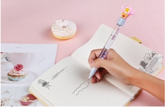 BÚT BI NƯỚC MÀU ĐEN KIM TUYẾN HỌA TIẾT HOẠT HÌNH XINH XẮN NGÒI 0.38MM T-CRAFT ^^