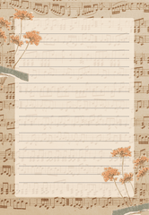 SET 5 GIẤY KRAFT VIẾT THƯ A5 PHONG CÁCH VINTAGE T.CRAFT HOUSE - MẪU 2