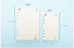 GIẤY REFILL SỔ BÌA CÒNG A5 DỄ XƯƠNG T.CRAFT HOUSE (KHÔNG BAO GỒM CÒNG)