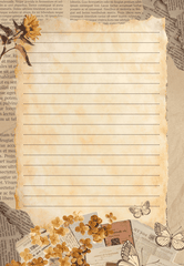 SET 5 GIẤY KRAFT VIẾT THƯ A5 PHONG CÁCH VINTAGE T.CRAFT HOUSE - MẪU 2