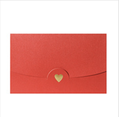 SET 5 BAO THƯ ÁNH KIM TIM VÀNG 250GSM KÍCH THƯỚC 220x110mm NHIỀU MÀU SẮC T.CRAFT HOUSE