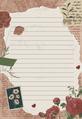 SET 5 GIẤY KRAFT VIẾT THƯ A5 PHONG CÁCH VINTAGE T.CRAFT HOUSE - MẪU 2