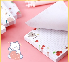 GIẤY NHỚ HÌNH VUÔNG CHỦ ĐỀ TRÁI CÂY ĐANG DẠNG, MÀU SẮC T-CRAFT  ^^