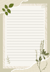 SET 5 GIẤY KRAFT VIẾT THƯ A5 PHONG CÁCH VINTAGE T.CRAFT HOUSE - MẪU 2