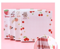 GIẤY NHỚ HÌNH VUÔNG CHỦ ĐỀ TRÁI CÂY ĐANG DẠNG, MÀU SẮC T-CRAFT  ^^