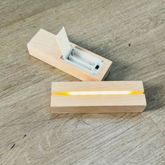 ĐẾ ĐÈN LED 3D BẰNG GỖ GẮN PIN TRANG TRÍ DIY SIÊU TIỆN LỢI T.CRAFT HOUSE-NVLG