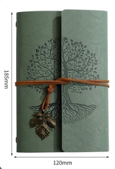 SỔ TAY DA HOẠ TIẾT CÂY CỔ THỤ PHONG CÁCH VINTAGE T.CRAFT HOUSE