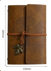 SỔ TAY DA HOẠ TIẾT CÂY CỔ THỤ PHONG CÁCH VINTAGE T.CRAFT HOUSE
