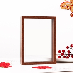 KHUNG HỘP GỖ ÉP HOA LÀM TRANH TRANG TRÍ 2 MẶT TRONG SUỐT ĐỂ BÀN T.CRAFT HOUSE-NVLG