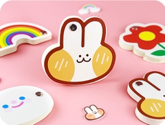 GIẤY NHỚ HÌNH CHÚ THỎ CON DỄ THƯƠNG VÀ CHIẾC LÁ XINH XẮN T-CRAFT ^^