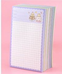 GIẤY NHỚ/ GIẤY GHI CHÚ HÌNH CHỮ NHẬT NHIỀU HOẠ TIẾT HOẠT HÌNH XINH XẮN DỄ THƯƠNG T.CRAFT HOUSE