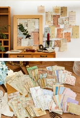 SET 60 TẤM GIẤY NỀN TIME COLLECTION TRANG TRÍ SỔ, TẬP SÁCH, NOTEBOOK T-CRAFT ^^