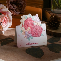 THIỆP IN MINI DỄ THƯƠNG CHỦ ĐỀ "NHỮNG BÔNG HOA RỰC RỠ" T.CRAFT HOUSE (KHÔNG GỒM BAO THƯ) - MẪU 3