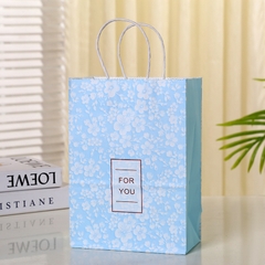 TÚI GIẤY ĐỰNG QUÀ TẶNG HÀN QUỐC BÔNG HOA XINH XẮN 21x15x8cm T.CRAFT HOUSE