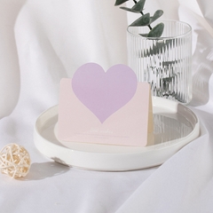 THIỆP IN MINI TRÁI TIM ĐƠN GIẢN VÀ NHIỀU MÀU SẮC T.CRAFT HOUSE (KHÔNG BAO GỒM BAO THƯ) - MẪU 2