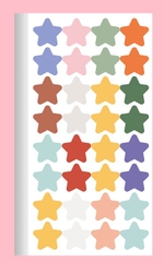 STICKER DÁN HÌNH TRÒN/ NGÔI SAO TRANG TRÍ TẬP SÁCH/ SỔ LƯU NIỆM T-CRAFT ^^