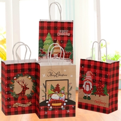 TÚI GIẤY ĐỰNG QUÀ 21x15x8CM HỌA TIẾT GIÁNG SINH SINH ĐỘNG VÀ DỄ THƯƠNG T.CRAFT HOUSE - MẪU 3