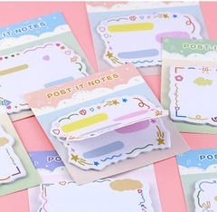 COMBO 4 SET GIẤY NHỚ PHONG CÁCH HOẠT HÌNH XINH XẮN T.CRAFT HOUSE