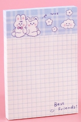 GIẤY NHỚ CHỦ ĐỀ ĐÔI BẠN DỄ THƯƠNG BEAR AND BUNNY T-CRAFT
