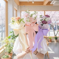 Set 5 Giấy Gói Hoa Hình Nơ 3D Cao Cấp – Phụ Kiện Bó Hoa Sang Trọng, Hot Trend Decor Quà Tặng T.Craft House