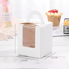 HỘP ĐỰNG BÁNH CUPCAKE HOẶC QUÀ TẶNG MẶT MICA GIẤY KRAFT PHONG CÁCH CỔ ĐIỂN T.CRAFT HOUSE