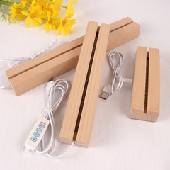 ĐẾ ĐÈN LED 3D BẰNG GỖ 3 MÀU TRANG TRÍ DIY SIÊU TIỆN LỢI T.CRAFT HOUSE-NVLG