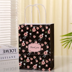 TÚI GIẤY ĐỰNG QUÀ TẶNG HÀN QUỐC BÔNG HOA XINH XẮN 21x15x8cm T.CRAFT HOUSE