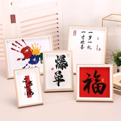KHUNG ẢNH GỖ VIỀN TRẮNG MẶT MICA LÀM TRANH DECOR TRANG TRÍ ĐỂ BÀN T.CRAFT HOUSE-NVLG