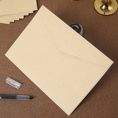 SET 5 BAO THƯ KRAFT TRƠN MÀU VINTAGE PHONG CÁCH RETRO CHẤT LƯỢNG CAO T.CRAFT HOUSE