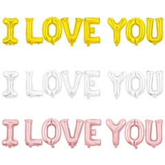 BÓNG BAY TRÁNG NHÔM CHỮ "I LOVE YOU" 16 INCH SIÊU ĐẸP TRANG TRÍ T-CRAFT
