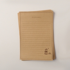 SET 10 TỜ GIẤY KRAFT VIẾT THƯ A5 PHONG CÁCH VINTAGE T.CRAFT HOUSE